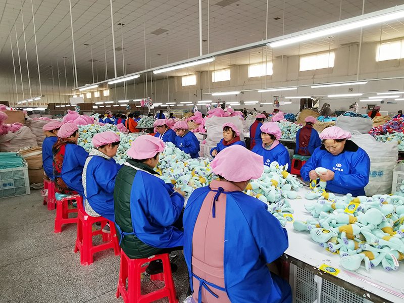 In-line quality inspection of finished toys