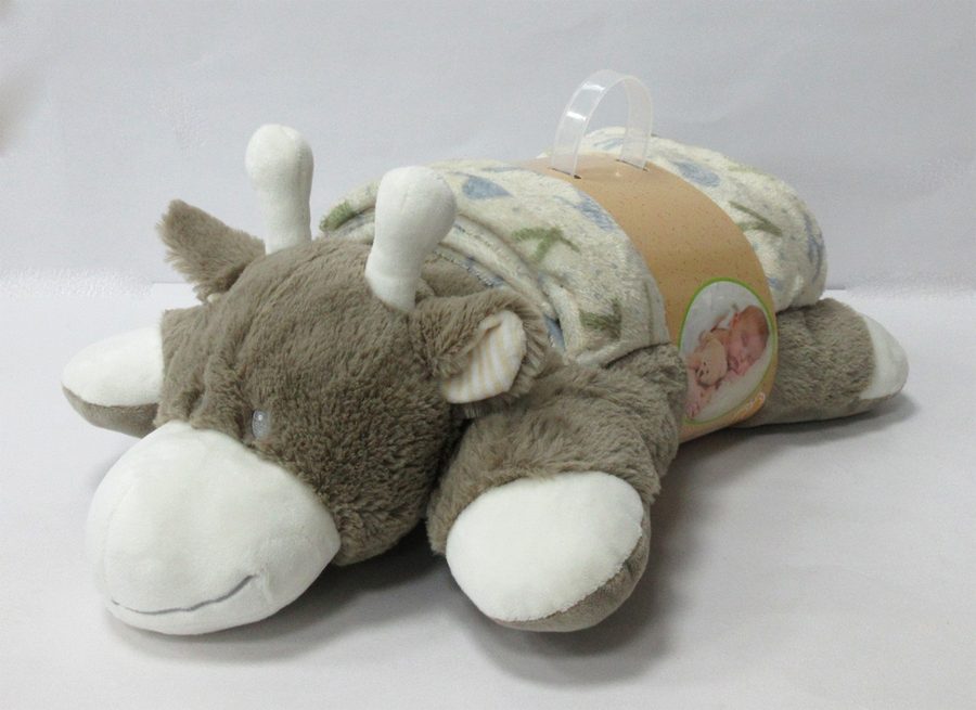Plush toy with blanket gift set
