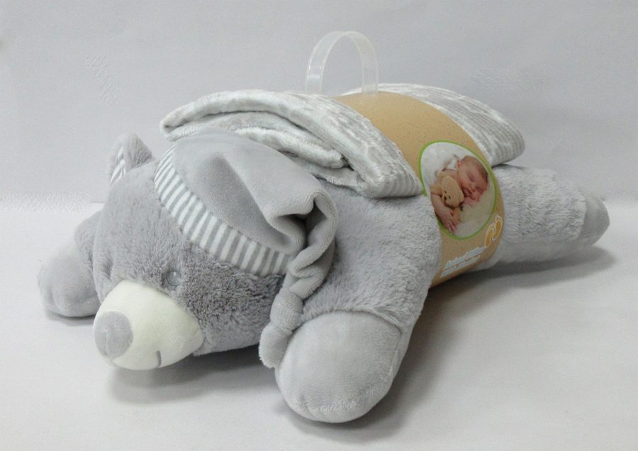 Plush Toy w/ Blanket — factory sample 2