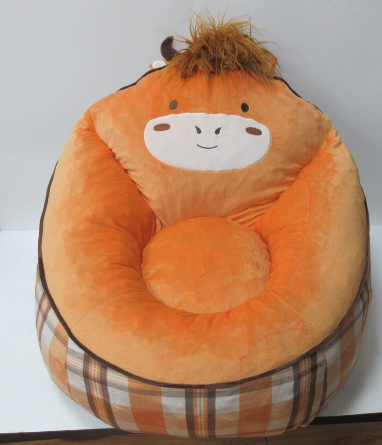 Animal-shaped plush children's sofa